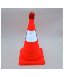 Κώνος Φωσφoριζέ Πτυσσόμενος Με Λαμπάκι