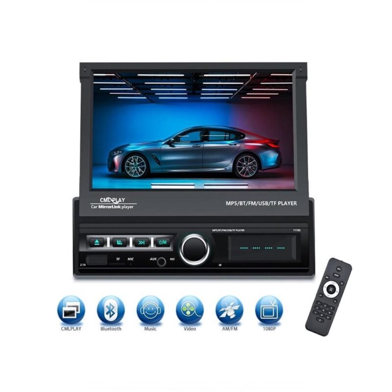 realeshop-ichosystima-me-anadiploymeni Ηχοσύστημα Αυτοκινήτου MP5 1DIN με Αναδιπλούμενη Οθόνη