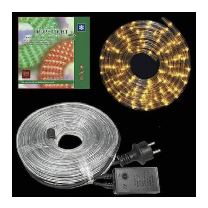 realeshop-christoygenniatiki-fotosolina-kitrino Χριστουγεννιάτικη Φωτοσωλήνα LED Κίτρινο 20m
