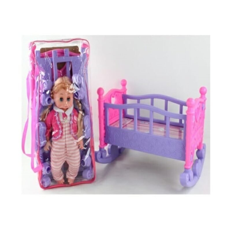 realeshop-krevataki-moroy-me-koykla Κρεβατάκι Μωρού με Κούκλα